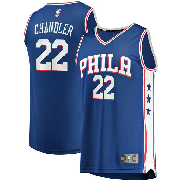 Maillot Philadelphia 76ers Homme Wilson Chandler 22 Icon Edition Bleu